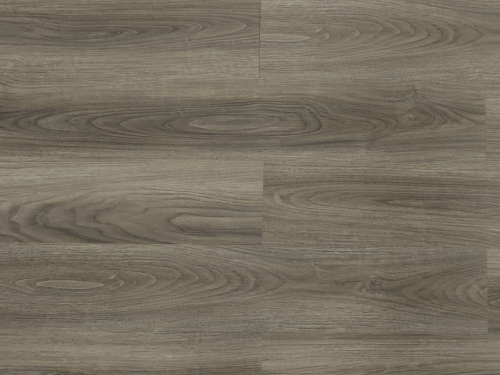 Pardoseală LVT cu granulație din lemn gri mediu 6×36 inchi 3 mm Adeziv uscat pentru spate Instalare impermeabilă Eco