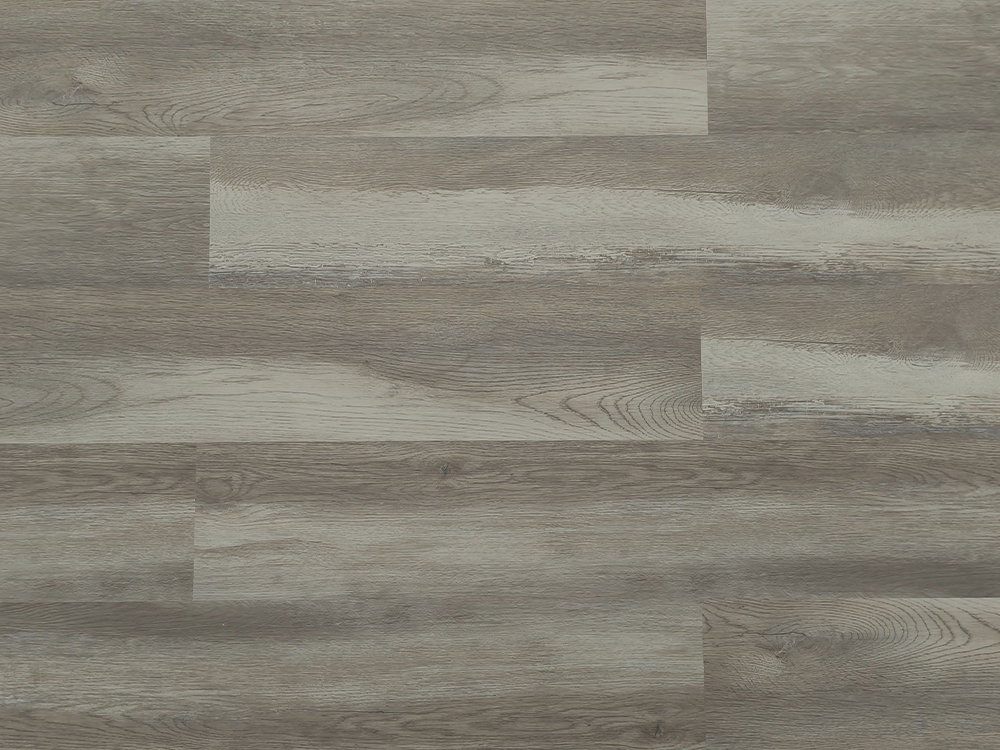 Pardoseală SPC, gri închis, lemn, 7×60 inchi, 6 mm, strat de bază IXPE Blocare Uniclick